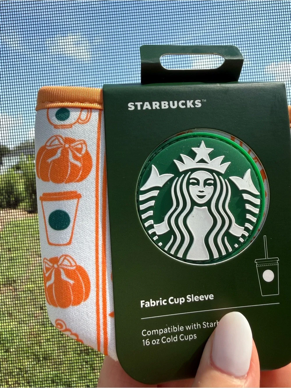NWT-Disney X Starbucks 2026 Fall Collab Fabric Cup Sleeve